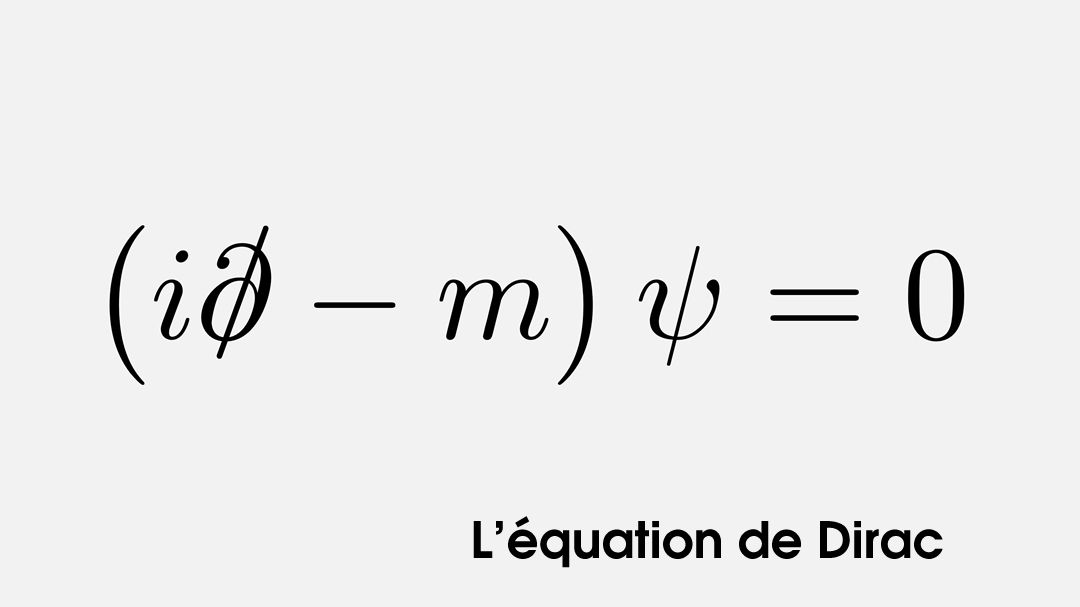Mécanique quantique - Paul Dirac